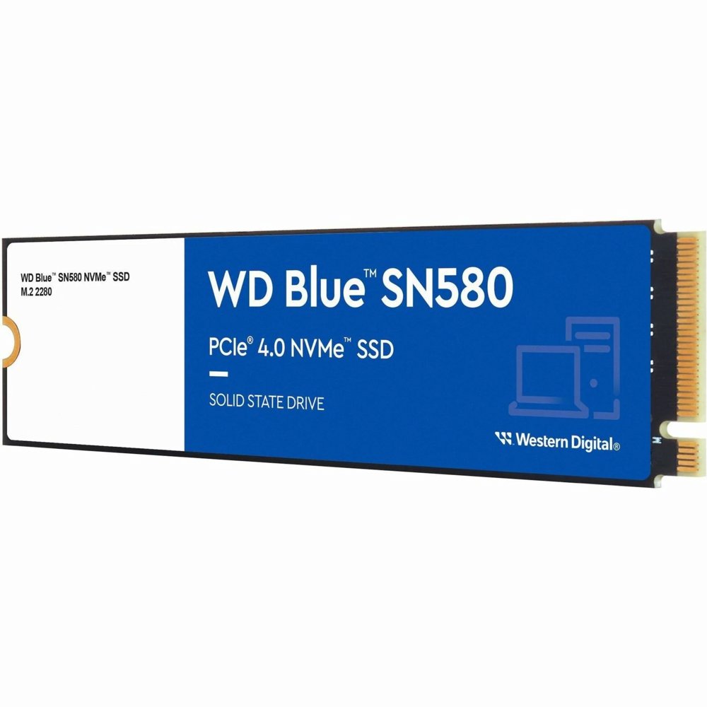 Western Digital Blue SN580 | 250GB NVMe SSD | M.2 Gen4 | 4.000MB/s Lezen | 2.000MB/s Schrijven - Matmuis